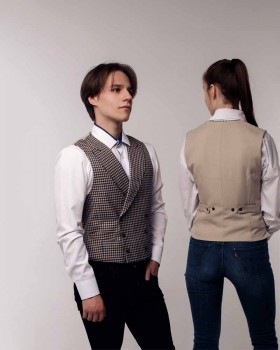 Жилет мужской двубортный 007-02-foto2