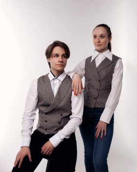 Жилет женский двубортный 007-03-foto2