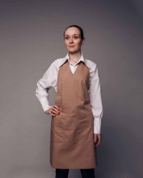 Фартук с грудкой с имитацией жилета 003-50-foto2